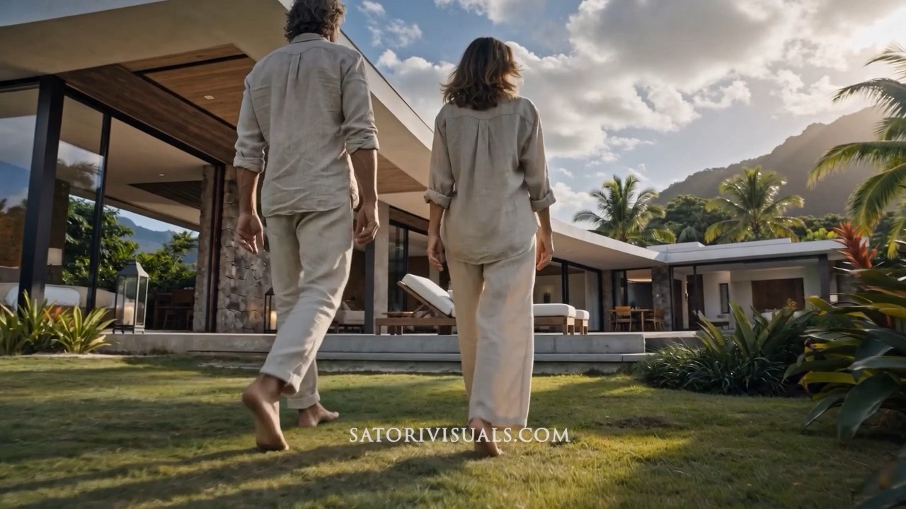Cinematic view of a Tahiti luxury residence